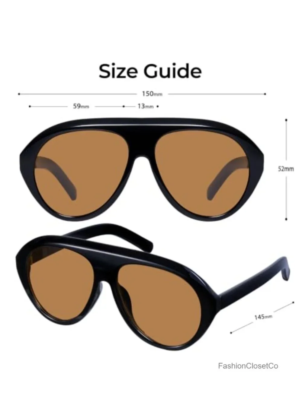 Oversized Aviator Sunglasses Women Retro UV400 Protection Street Style